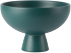 raawii Green Strøm Large Earthenware Bowl