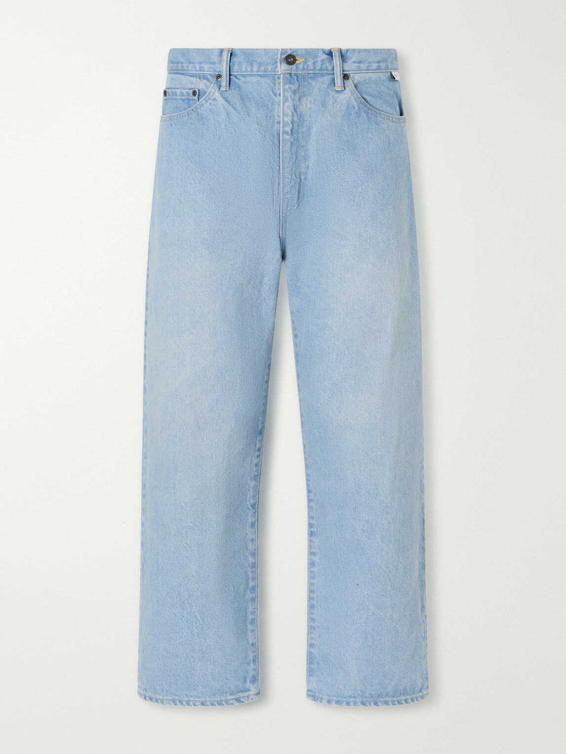 WTAPS - Blues Wide-Leg Logo-Embroidered Jeans - Blue