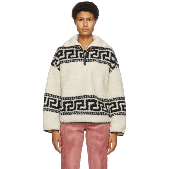 Isabel Marant Etoile White Garner Half Zip Sweater