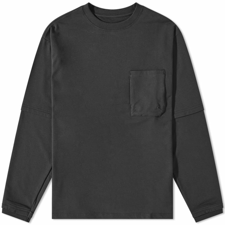 Photo: GOOPiMADE Men's ® Long Sleeve Archetype-01 3D Pocket T-Shirt in Shadow