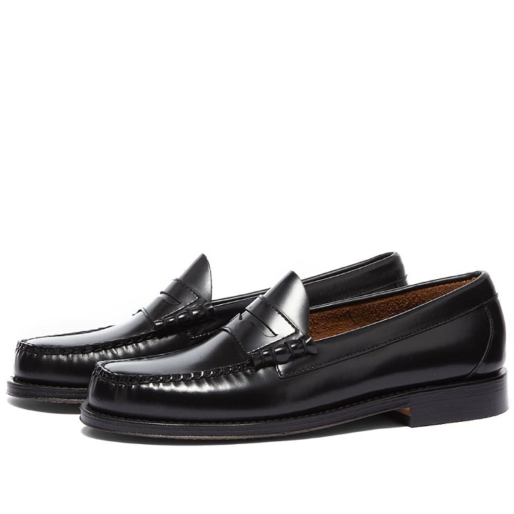 Photo: Bass Weejuns Men's Larson Penny Loafer in Black Leather
