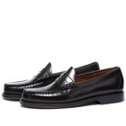 Bass Weejuns Men's Larson Penny Loafer in Black Leather