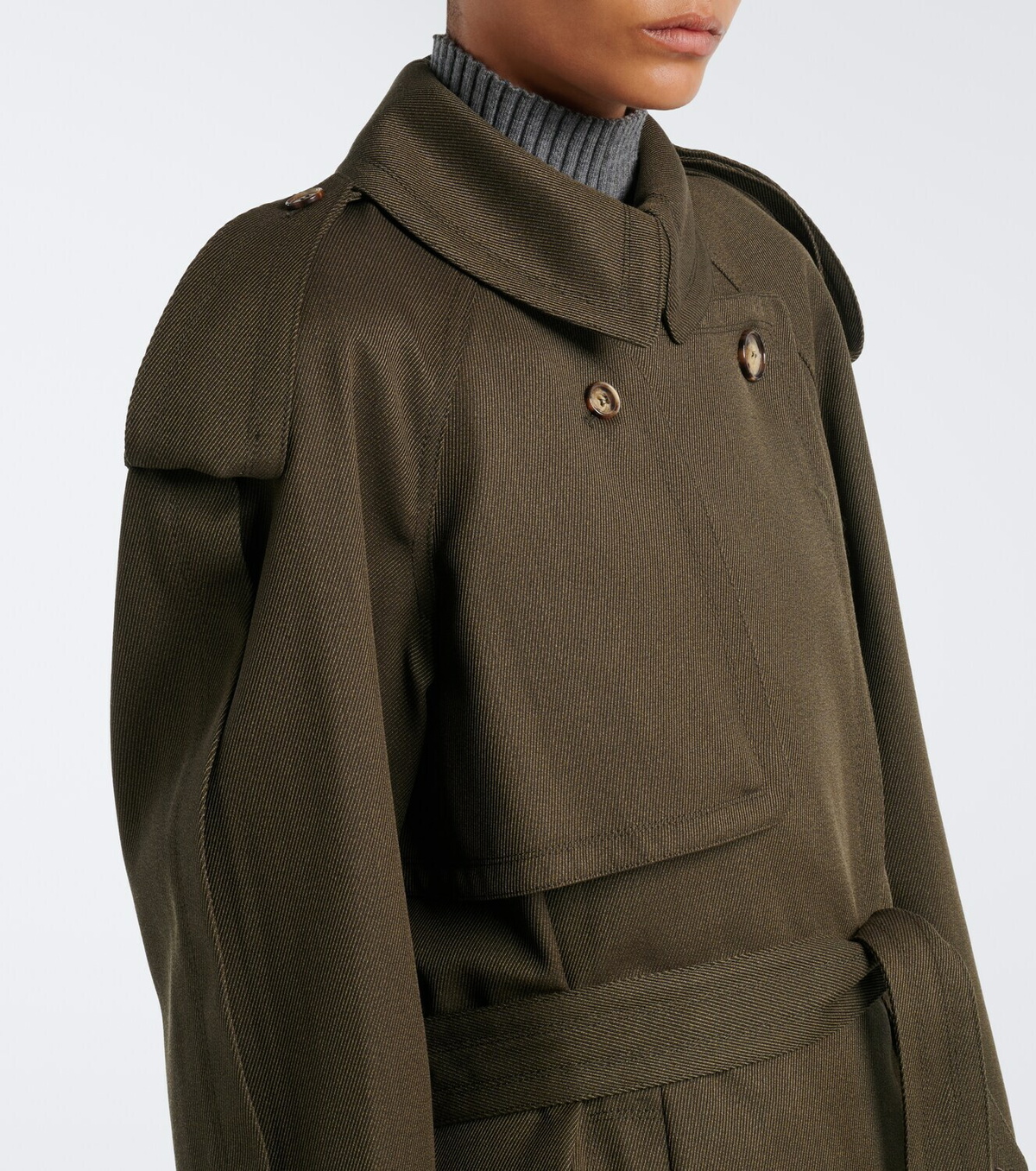 Victoria Beckham Esmee virgin wool trench coat