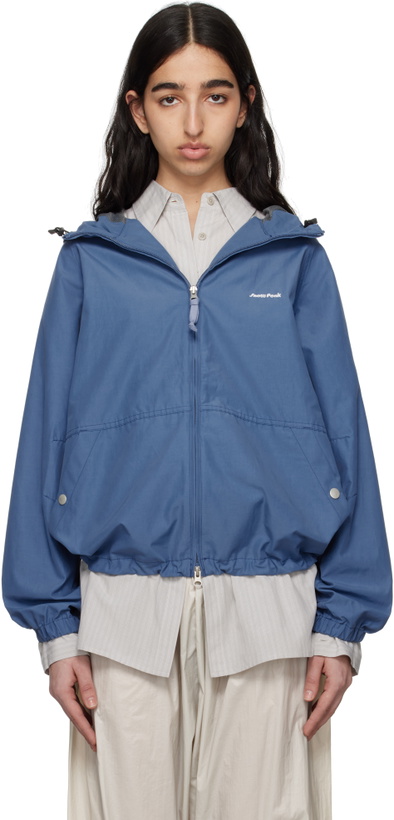 Photo: Snow Peak Blue Light Mountain Cloth Zip Up Jacket