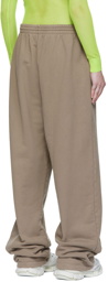 Balenciaga Taupe Cotton Lounge Pants