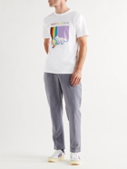 MAISON KITSUNÉ - The Trevor Project Printed Cotton-Jersey T-Shirt - White