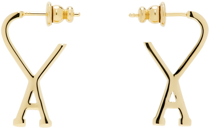 Photo: AMI Paris Gold Small Ami de Cœur Earrings