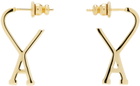 AMI Paris Gold Small Ami de Cœur Earrings