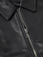 Officine Générale - Charles Slim-Fit Leather Jacket - Blue