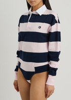 Coperni Striped Cotton Polo Bodysuit Stripe