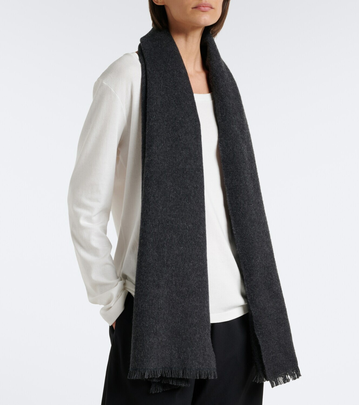 The Row Ingo cashmere scarf