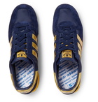 adidas Consortium - SL 80 Spezial Faux Suede and Leather and Mesh Sneakers - Blue