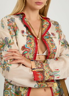 Etro Printed Silk Cover-up Shirt Multicoloured
