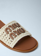Miu Miu Crochet Slide Sandals