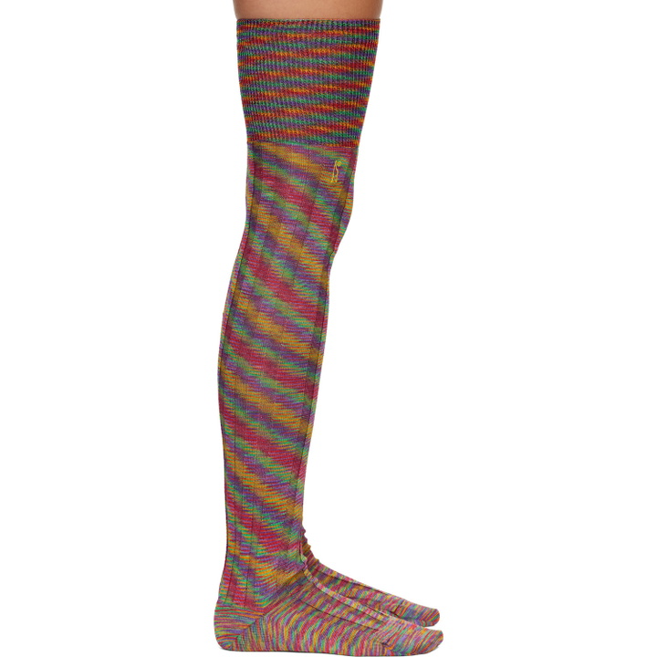 Photo: Kiko Kostadinov Multicolor Sitella Thigh High Socks