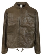 Giorgio Brato Washed Leather Field Jacket