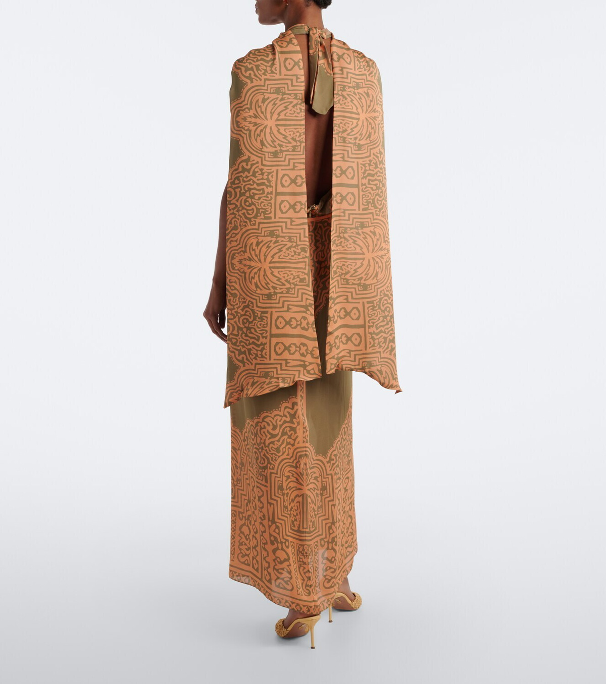 Johanna Ortiz Printed silk maxi dress