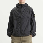 Stone Island Men's Ultralight Nylon Stretch-TC Hooded Jacket in Black