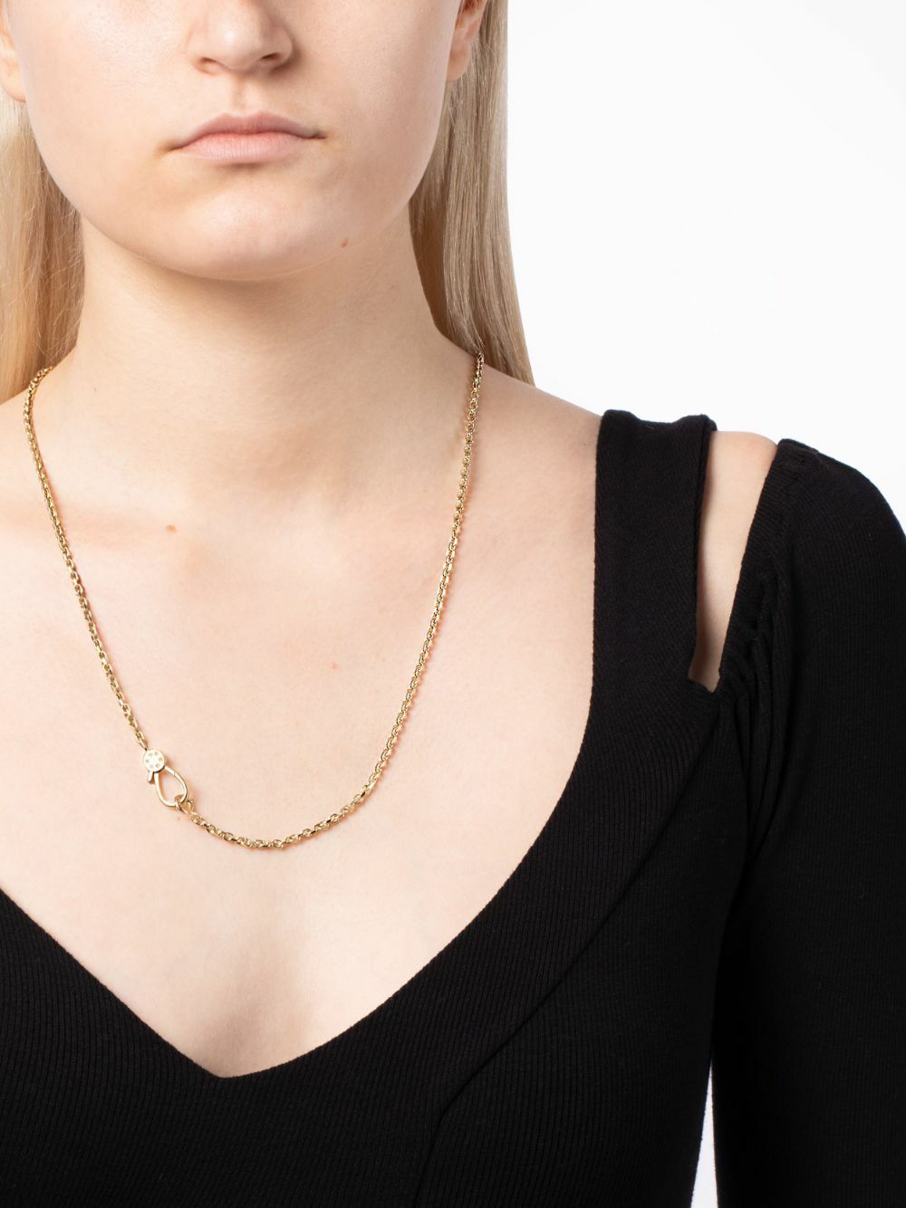 Pascale Monvoisin 9K Yellow Gold Paloma Diamond Necklace