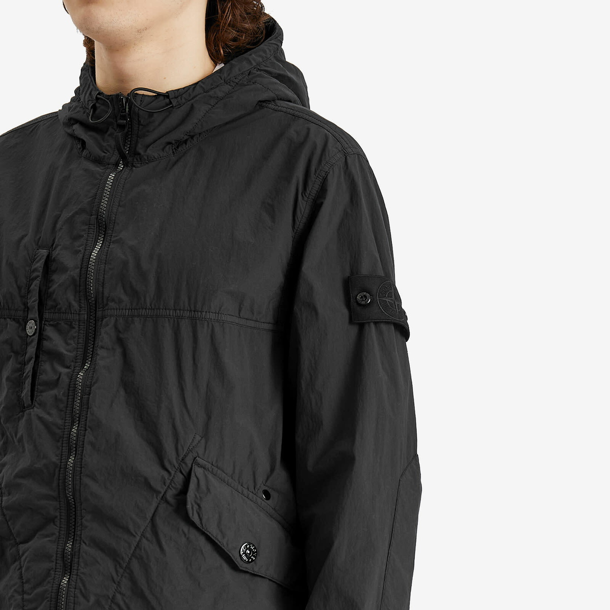 Stone Island Men's Ghost Piece Nylon Smerigliato Short Parka