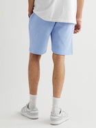 John Elliott - Crimson Straight-Leg Cotton-Jersey Drawstring Shorts - Blue