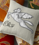 Etro - Pegaso embroidered cotton cushion