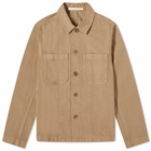 Norse Projects Men's Tyge Broken Twill Chore Jacket in Utility Khaki