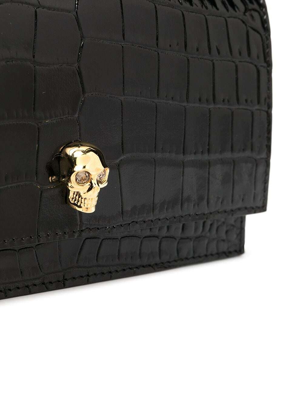 Alexander McQueen skull-detail mini bag - Black