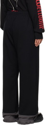 We11done Black Destroyed Color Block Lounge Pants