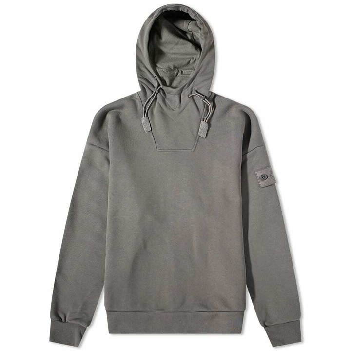 Photo: Stone Island Men's Ghost Popover Hoody in Dark Grey