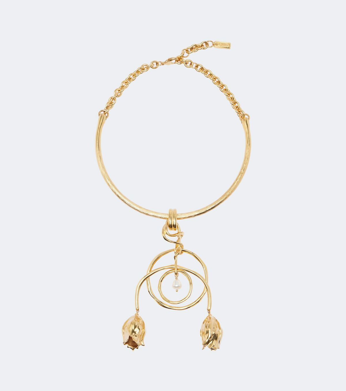 Chloé Gold-plated pearl necklace