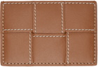 Bottega Veneta Brown Cassette Credit Card Holder