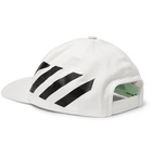 Off-White - Striped Cotton-Twill Baseball Cap - Men - White