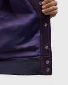 Needles Lettered Jacket - Wool Melton multi/purple Mens Bomber Jacket