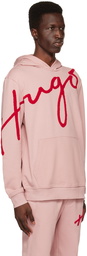 Hugo Pink Oversized Hoodie