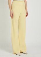 Wardrobe.nyc Straight-leg Crepe Trousers Yellow