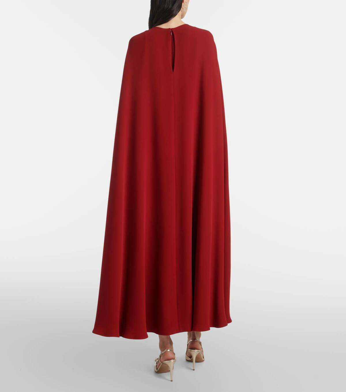 Valentino Cady Couture caped silk gown