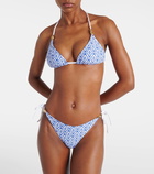 Heidi Klein Sardinia printed bikini top