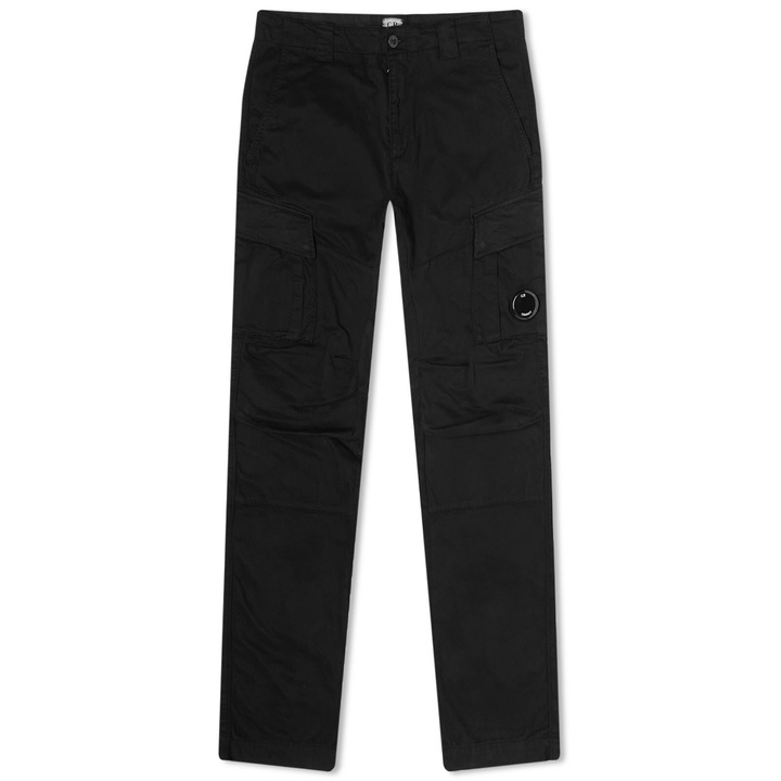 Photo: C.P. Company Men's Stretch Sateen Cargo Pants in Black