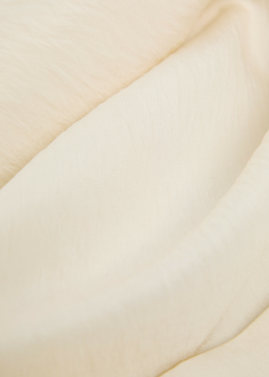 Emporio Armani Crinkled Woven Shirt Cream