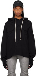 Rick Owens DRKSHDW Black Crater Hoodie