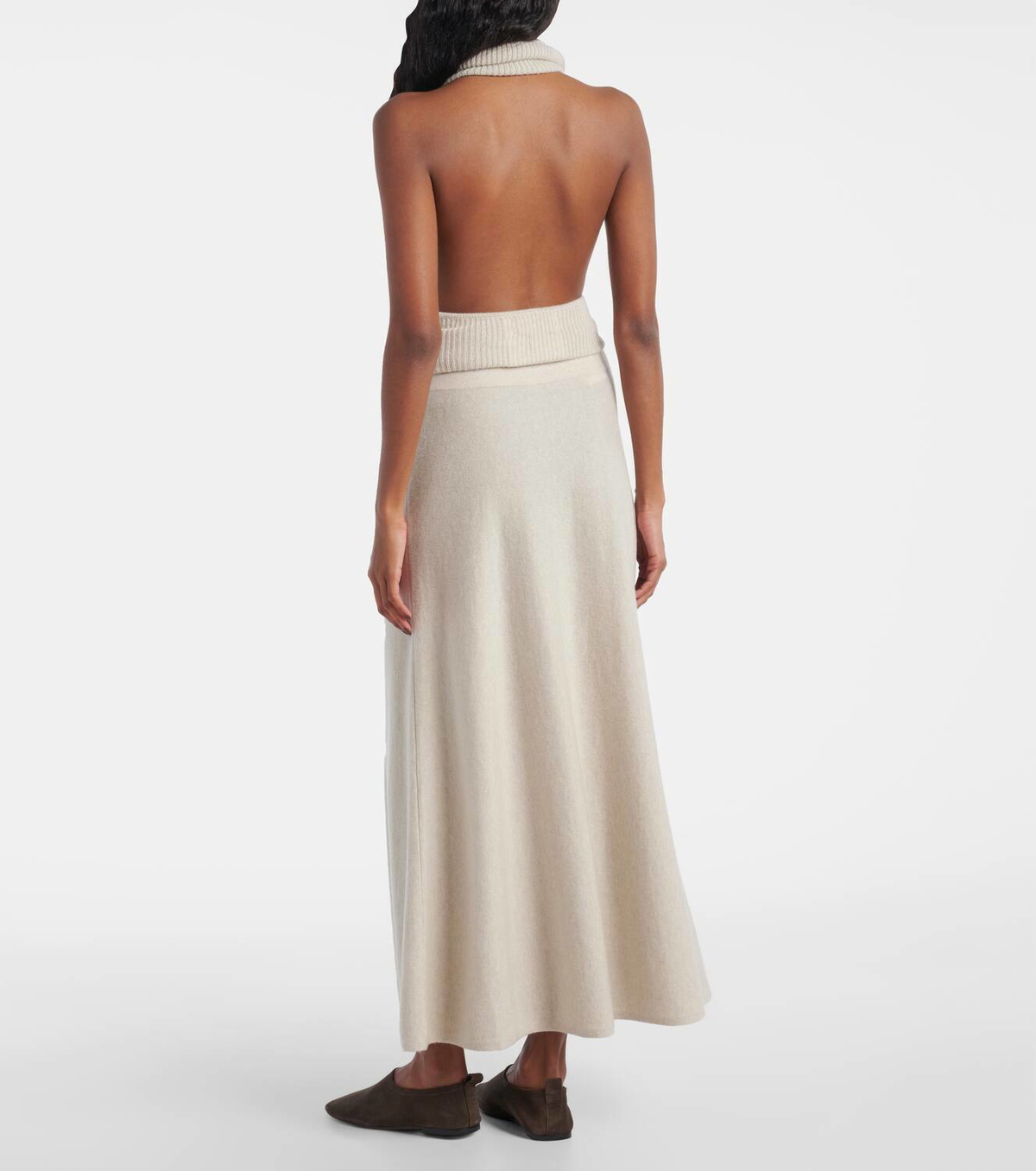 Lisa Yang Torie high-rise cashmere maxi skirt