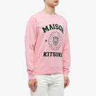 Maison Kitsuné Men's Varsity Comfort Sweatshirt in Strawberry