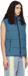 The Very Warm Blue Puffer Vest