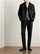 Barena - Straight-Leg Pleated Cotton-Blend Trousers - Black