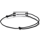 Le Gramme - Le 25/10 Cord and Sterling Silver Bracelet - Black