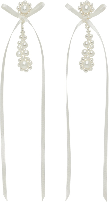 Photo: Simone Rocha Victorian Drip Bow Earrings