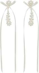 Simone Rocha Victorian Drip Bow Earrings