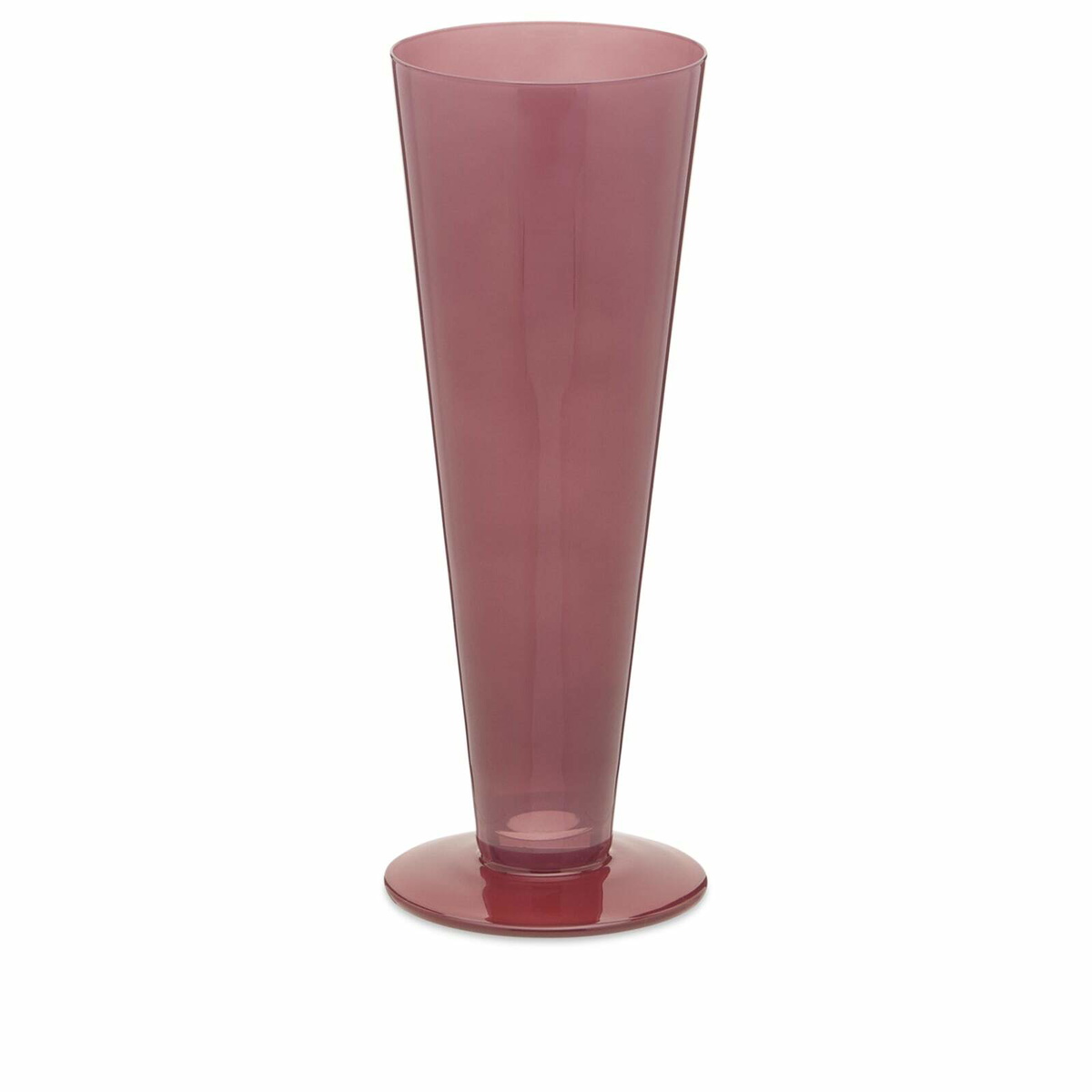 HAY Conical Vase - Small in Rose/Dark Red 
