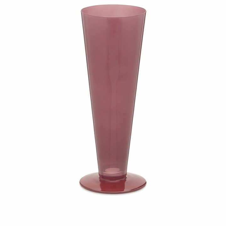Photo: HAY Conical Vase - Small in Rose/Dark Red 